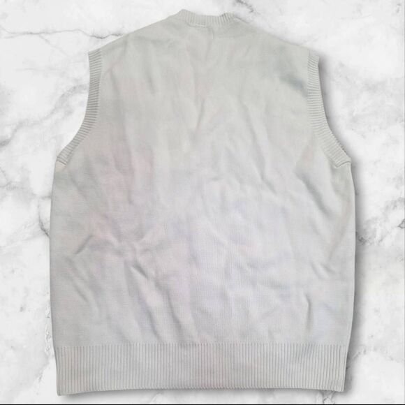 ZARA White Sweater Vest Size Medium - Picture 2 of 3